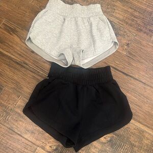 2- Abercrombie YPB Athletic Shorts - Black and Gray